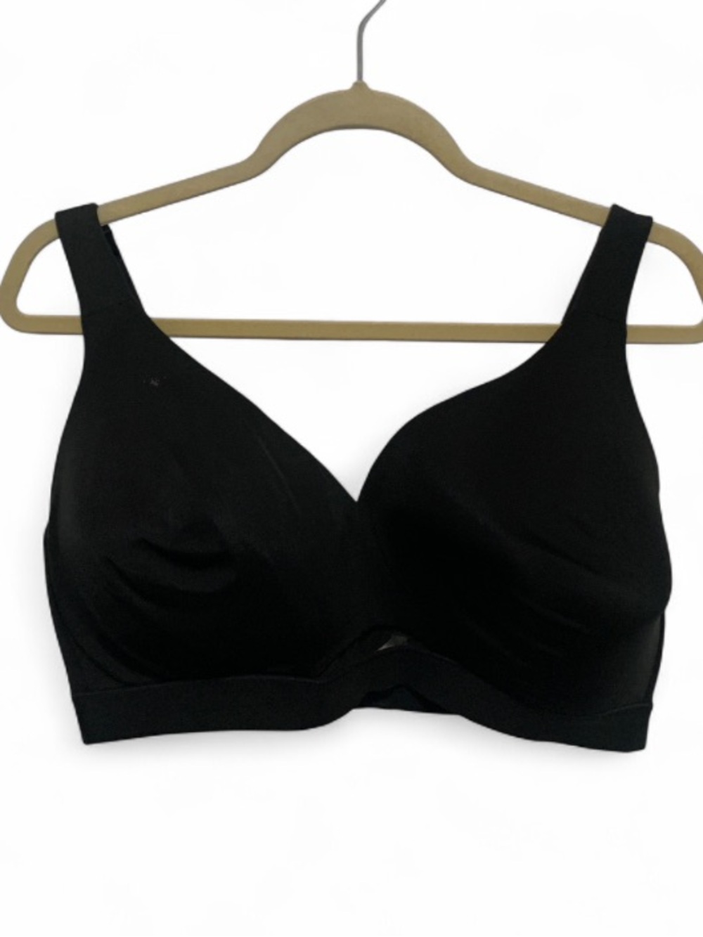 Cacique Lightly Lined No Wire Black Comfort Bra